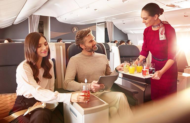 Turkish Airlines Business Class Cabin